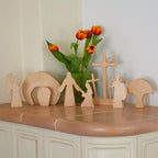 Paasdecoratie van Hout