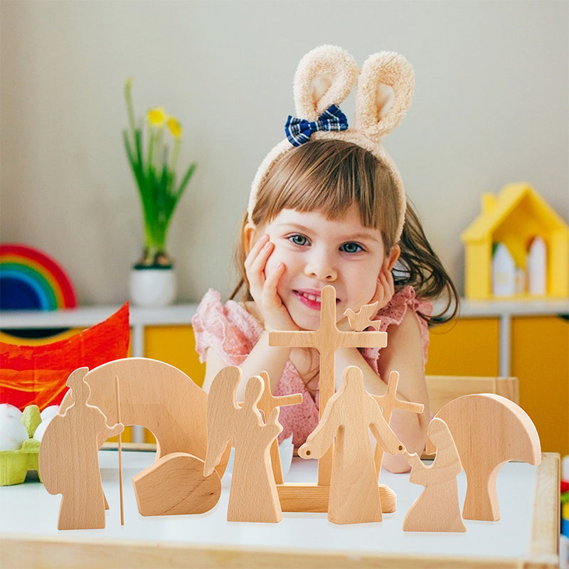 Paasdecoratie van Hout