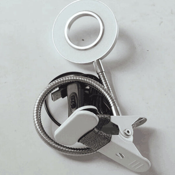 Kreatieve eenvoudige USB-broekknop LED-leesclip-bureau lamp