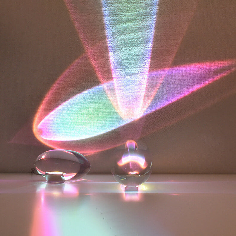 Kreatieve Kristallenprojectie Engel Ogen LED Tafel lamp