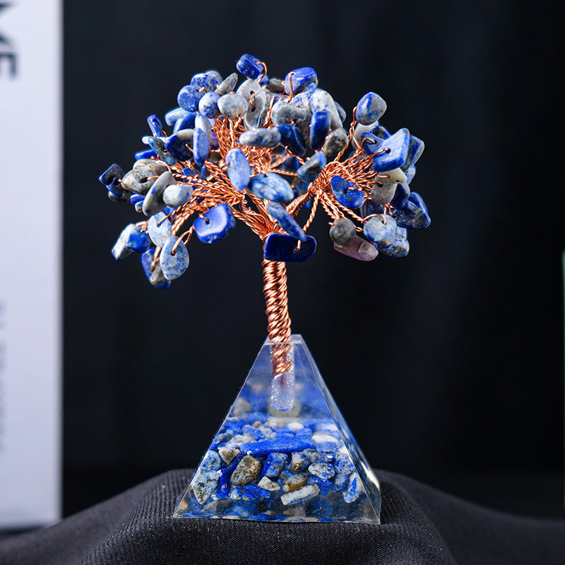 Natuursteen Grind Piramide Basis Feng Shui Boom
