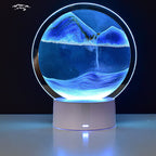 Kreatieve Ronde Zandscherm Quicksand 3D LED Nachttafel lamp Tafellamp