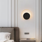 Moderner Minimalistischer Eisen-Kreis-Ring 1-Licht Wandleuchten Lamp voor Slaapkamer