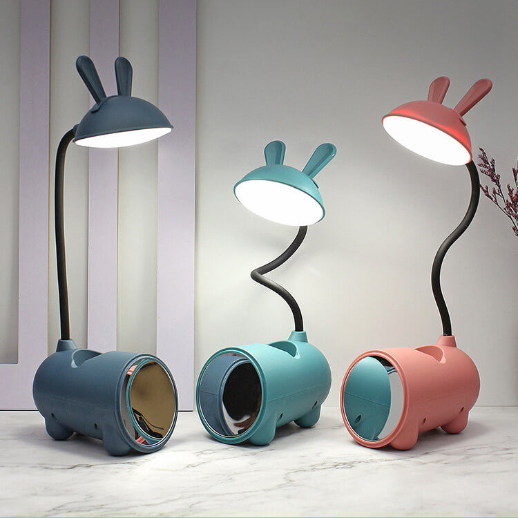 Cartoon Kreativ Konijnen LED Touch USB Penhouder Bureaulamp