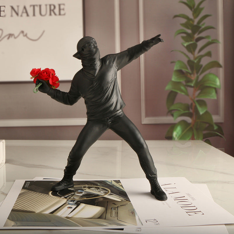 Banksy Bloem Rioter Ornament