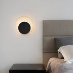 Moderner Minimalistischer Eisen-Kreis-Ring 1-Licht Wandleuchten Lamp voor Slaapkamer
