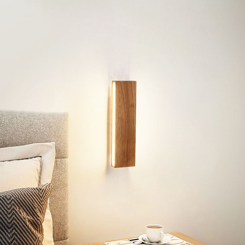 OakBeam | Minimalistische Massief Houten LED Wandlamp