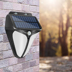 Solar Intelligente Triangle Buitendige Waterdichte Lichaamsensor Patio LED Wandlamp