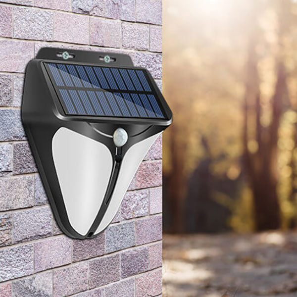 Solar Intelligente Triangle Buitendige Waterdichte Lichaamsensor Patio LED Wandlamp