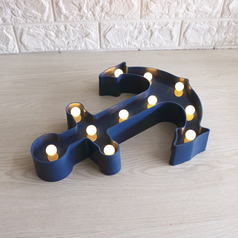 Scandinavisch moderne boot anker ABS batterij LED wandlamp