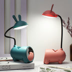 Cartoon Kreativ Konijnen LED Touch USB Penhouder Bureaulamp
