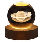 Kreatieve Decoratieve Sterren Systeem Kristallen Bol USB LED Nachtlamp Tafel Lamp