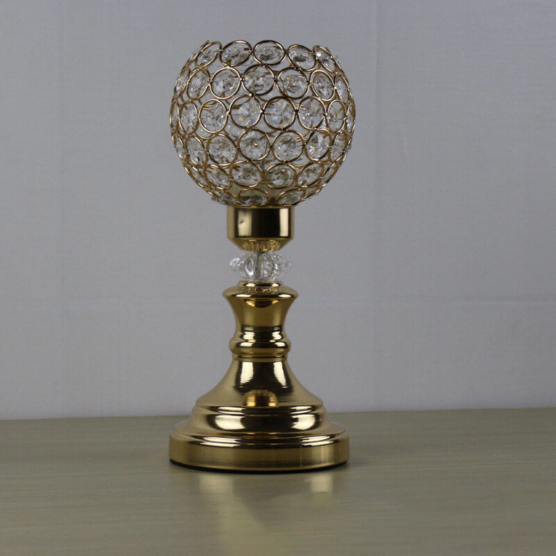 Europese luxe kristallen bol 1-lamps kunst tafellamp
