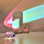 Kreatieve Kristallenprojectie Engel Ogen LED Tafel lamp