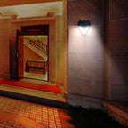 Solar Intelligente Triangle Buitendige Waterdichte Lichaamsensor Patio LED Wandlamp