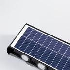 Moderne eenvoud Solar waterdichte rechthoekige ABS PMMA LED wandlamp voor buiten terras