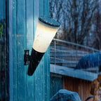 Truro Solar Wandlamp Antraciet - Energiezuinige Solar Buiten Wandlamp