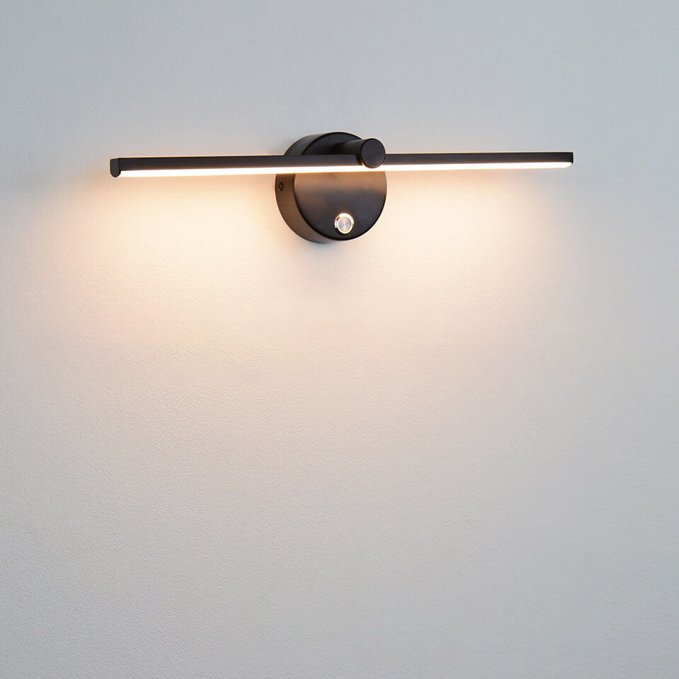 Nordic Minimalist Aluminium Lange Bar Schakel LED Spiegel Wandlamp | Avosian