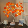 Contemporary Creatieve Kerstkunst Plastic Esdoornblad Boomverlichting LED Decoratieve Tafellamp Voor Slaapkamer