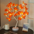 Contemporary Creatieve Kerstkunst Plastic Esdoornblad Boomverlichting LED Decoratieve Tafellamp Voor Slaapkamer