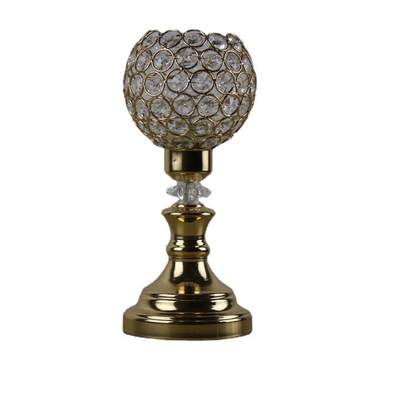 Europese luxe kristallen bol 1-lamps kunst tafellamp