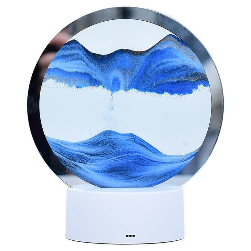Kreatieve Ronde Zandscherm Quicksand 3D LED Nachttafel lamp Tafellamp