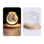 Kreatieve Decoratieve Sterren Systeem Kristallen Bol USB LED Nachtlamp Tafel Lamp