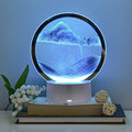 Kreatieve Ronde Zandscherm Quicksand 3D LED Nachttafel lamp Tafellamp