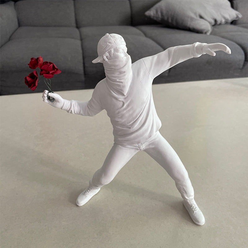Banksy Bloem Rioter Ornament