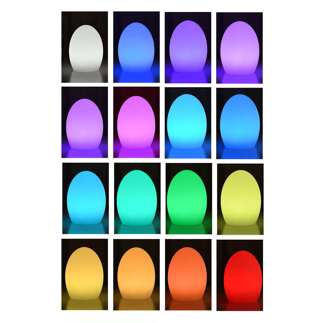 RGB ABS eivormige LED decoratieve tafellamp