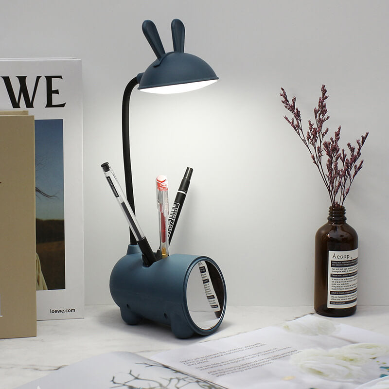 Cartoon Kreativ Konijnen LED Touch USB Penhouder Bureaulamp