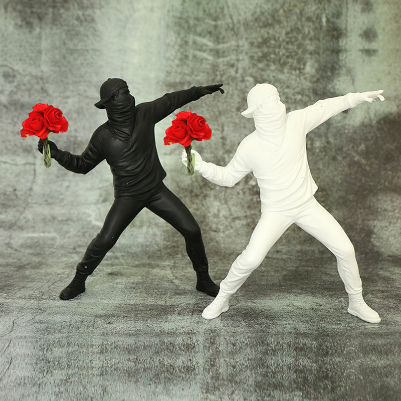 Banksy Bloem Rioter Ornament