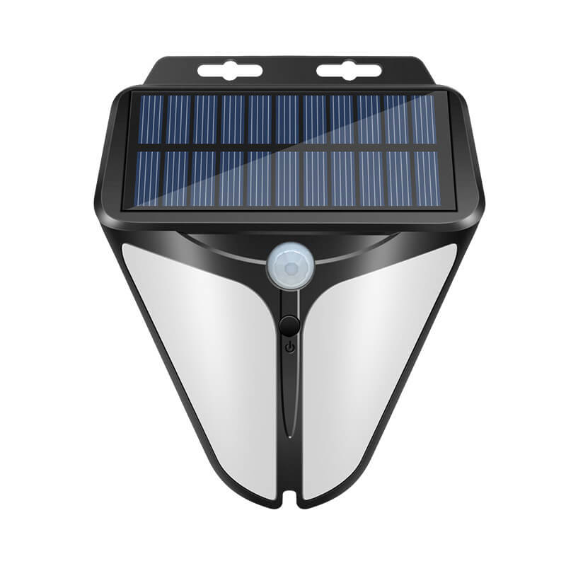 Solar Intelligente Triangle Buitendige Waterdichte Lichaamsensor Patio LED Wandlamp