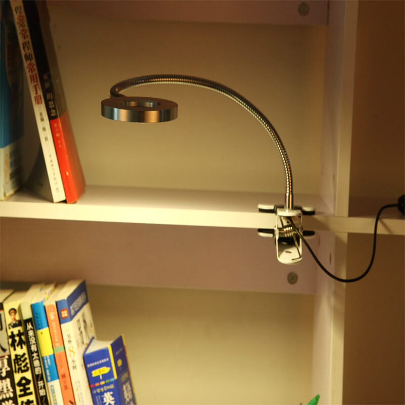 Kreatieve eenvoudige USB-broekknop LED-leesclip-bureau lamp