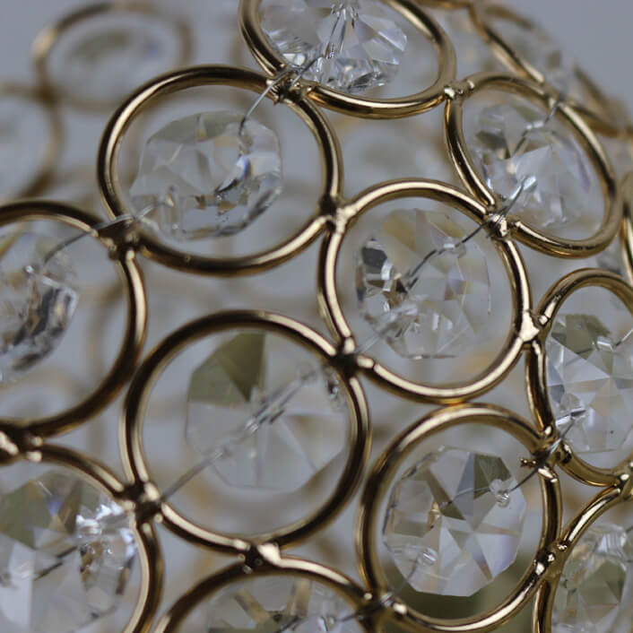 Europese luxe kristallen bol 1-lamps kunst tafellamp