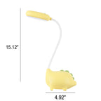 Opladen LED-bureaulamp met cartoon dino ogen zorg
