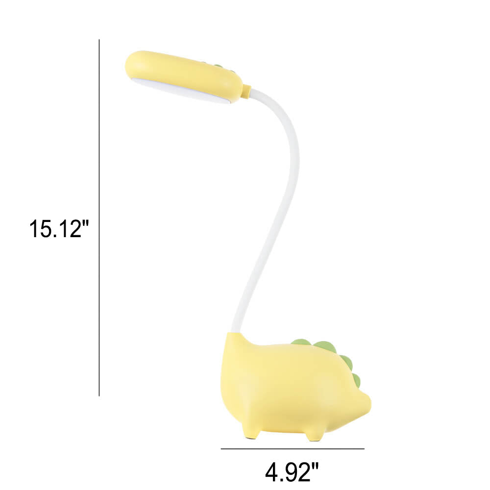 Opladen LED-bureaulamp met cartoon dino ogen zorg