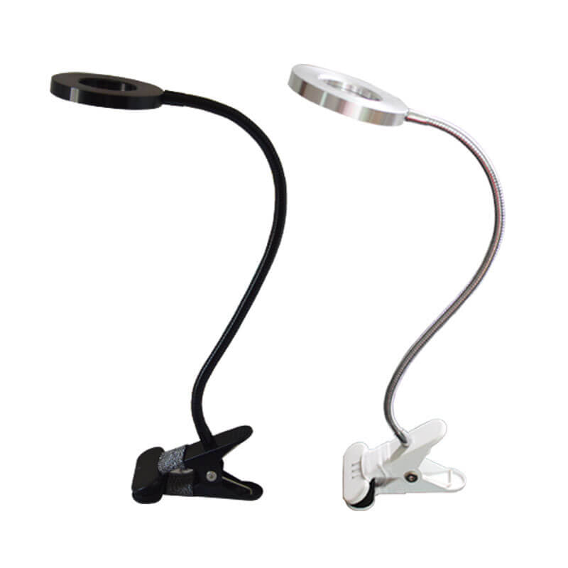 Kreatieve eenvoudige USB-broekknop LED-leesclip-bureau lamp