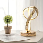Lamp - Luxe gouden Möbius ring bureau leeslamp