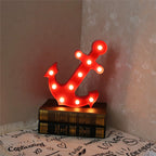 Scandinavisch moderne boot anker ABS batterij LED wandlamp
