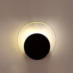 Moderner Minimalistischer Eisen-Kreis-Ring 1-Licht Wandleuchten Lamp voor Slaapkamer
