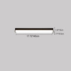 Moderne minimalistische lange rechthoekige Aluminium-PC-LED-inbouwplafondlamp voor buitenpatio
