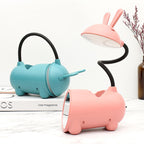 Cartoon Kreativ Konijnen LED Touch USB Penhouder Bureaulamp