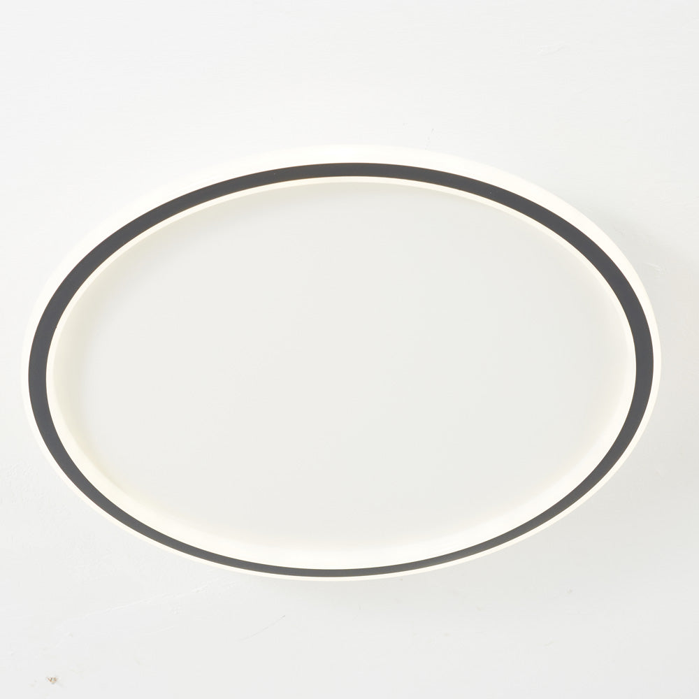 LunaNova - Moderne LED plafondlamp met metaal/acryl voor woon- en slaapkamer, Avosianack/witte design