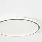 LunaNova - Moderne LED plafondlamp met metaal/acryl voor woon- en slaapkamer, Avosianack/witte design