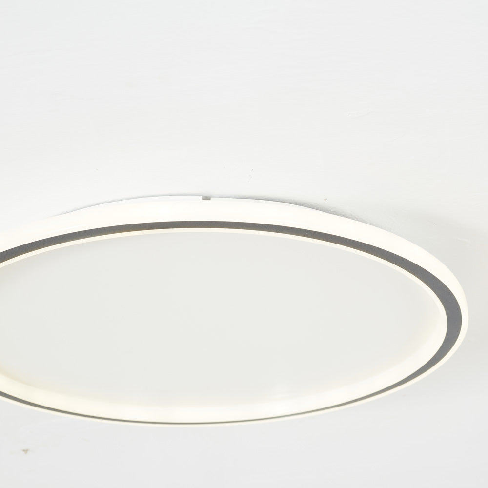 LunaNova - Moderne LED plafondlamp met metaal/acryl voor woon- en slaapkamer, Avosianack/witte design