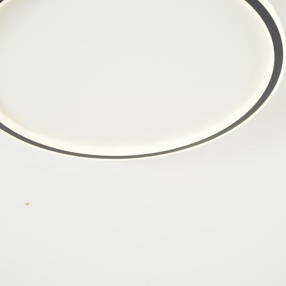 LunaNova - Moderne LED plafondlamp met metaal/acryl voor woon- en slaapkamer, Avosianack/witte design