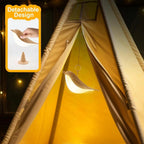 Touch-Control Houten Vogel Nachtlamp - Oplaadbare LED Bedlamp