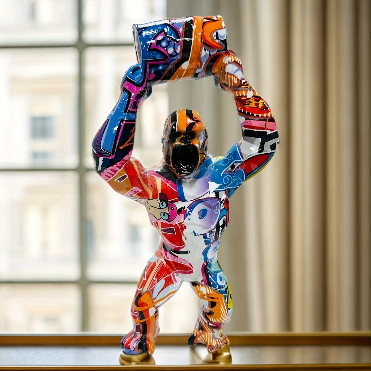 Luxueuze Graffiti Donkey Kong Vaat Sculptuur