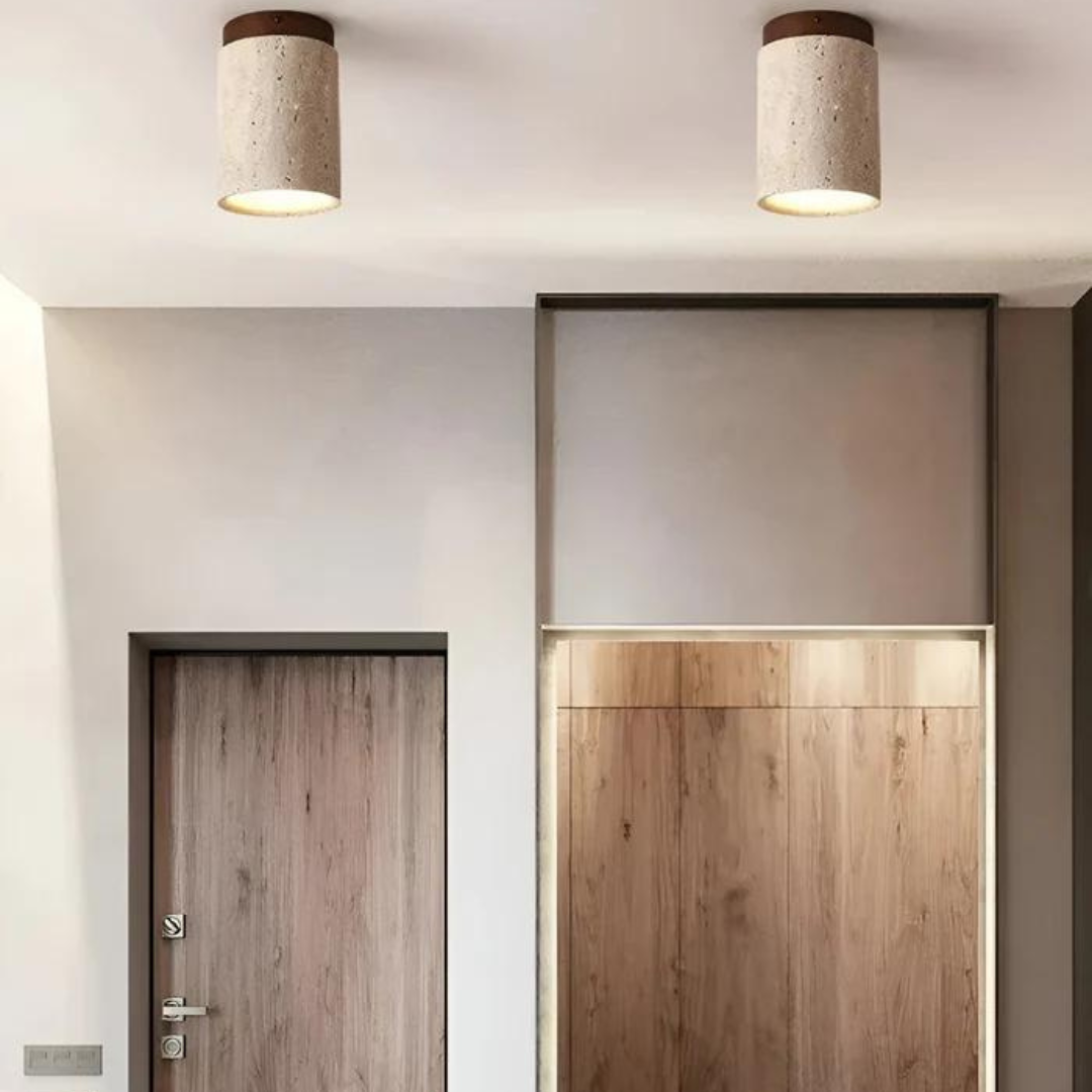 Trendy ronde Japanse stijl plafondlamp - ZenLight